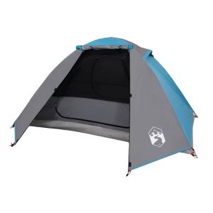 vidaXL tienda de campaña iglú para 2 personas impermeable azul