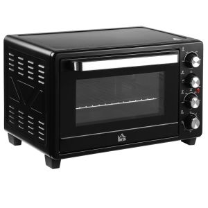 Horno eléctrico 52.2x38.1x33.5 cm metal, acero inoxidable y vidrio templado