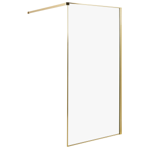 Mampara de ducha waspam 100 x 190 cm dorado