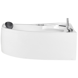 Bañera de hidromasaje LED esquinera neiva 150 x 100 cm blanco izquierda