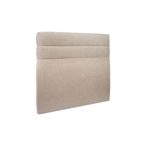 Cabecero 200 cm lines - tela natté marrón beige - beige marrón