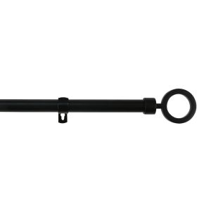 Barra de forja extensible y decorativa(negro, 160-310cm aros