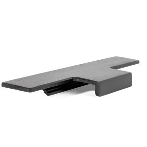 Tirador embutir linear negro cepillado largo 147