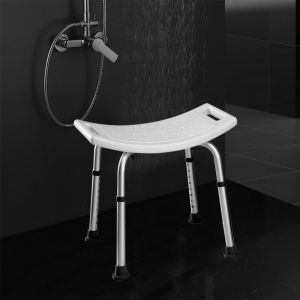 Kibath asiento banqueta cuadrada acabado blanco mate fabricado en abs