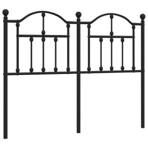 vidaXL cabecero de metal negro 120 cm