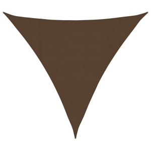 vidaXL toldo de vela hdpe marrón 160 g/m² 4x4x4 m