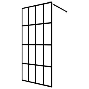 vidaXL mampara de ducha de vidrio templado transparente 80x195 cm
