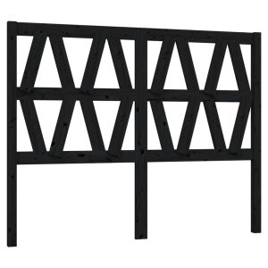 vidaXL cabecero de cama madera maciza de pino negro 166x4x100 cm