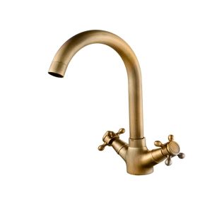 Grifo monobloc de fregadero serie clasica en antique