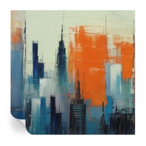 Papel pintado autoadhesivo ciudad abstracta 250x250 tulup