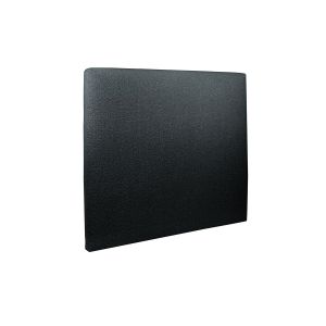 Cabecero tapizado de 140 cm - tejido rizado negra - negro