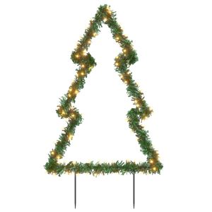 vidaXL árbol de navidad luces decorativas con estacas 115 LED 90 cm
