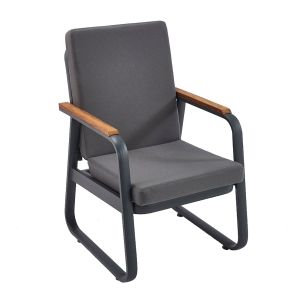 Wellhome silla de jardín color madera 63x60x91 cm