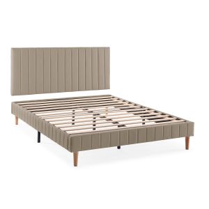 Base tapizada + cabecero eris 140x190 cm beige
