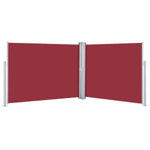 vidaXL toldo lateral retráctil rojo 140x1000 cm