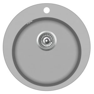 Fregadero de cocina redondo de granito de un seno
