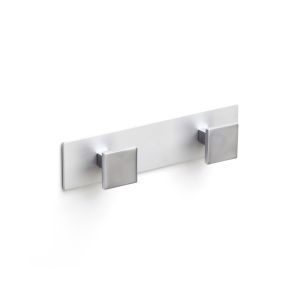 Perchero de pared rei c735 | 165x40x31 mm | cromo mate | aluminio y zamak