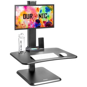 Duronic dm05d14 bk desk ajustable 17-44cm - trabajo de pie/sentado