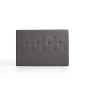 Cabecero zafiro para cama de 120 de polipiel gris 154x115x8. Matris