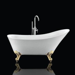Bañera con patas balmain  161 cm patas águila doradas