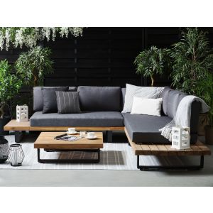 Conjunto de jardín gris oscuro mykonos