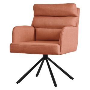 Silla de comedor giratoria naranja asiento de cocina