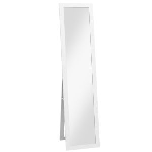Espejo cuerpo entero mdf, vidrio blanco 37x3.8x157 cm