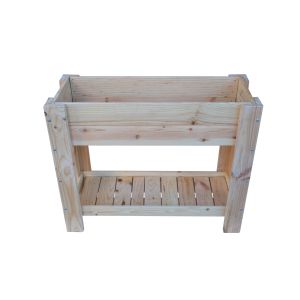 Mesa de cultivo de madera 99x39x80cm 50l toscares natural-madelea