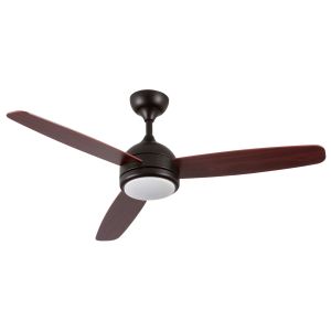 Ventilador de techo 3 aspas 56w 6 velocidades vermont negro Thinia Home