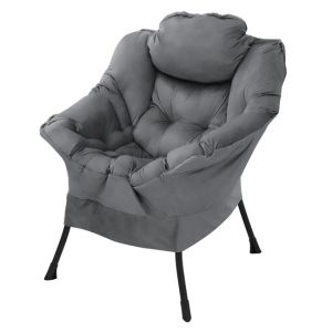 Sillón de relax para el salón butaca individual de lectura antracita