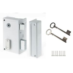 Cerradura vertical de superficie con rodillo derecho - yale - yav37d - blan
