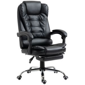Silla de oficina 64.5x69x117 cm pu, espuma Homcom