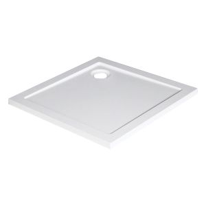 Ondee - plato de ducha bull - antideslizante - 80x80cm - blanco