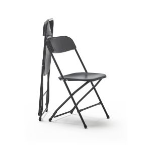 Pack de 2 sillas plegables multifuncionales, 80x45x45cm, negro