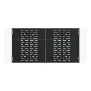 Puerta nali veleta acero negro 3m alt.200cm + motor tanker