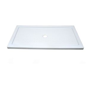 Ondee - plato de ducha yqua - antideslizante - 80x150cm - acrílico - blanco