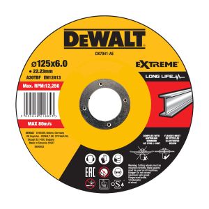 Dewalt dx7941-ae - disco de desbaste concavo para metal 125 x 6 x 22.23mm
