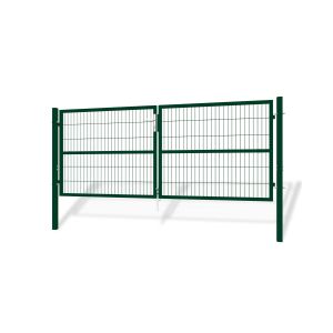 Puerta batiente de malla metálica 3m razo a.120cm verde
