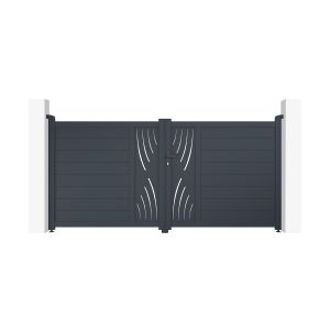 Puerta automática batiente veleta 3m a.140cm + motor ranger b150