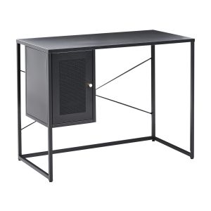 Escritorio harjo 100 cm 50 cm con almacenaje negro