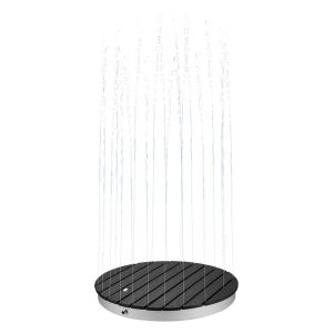 Ducha de suelo de wpc calia antracita - ⌀ 70,5 cm