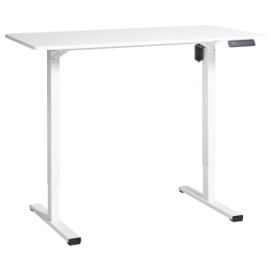 Escritorio de altura regulable eléctrico tavares 120 cm 60 cm blanco