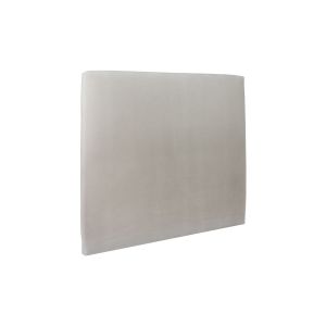 Cabecero tapizado 140 cm - tela de terciopelo gris claro - gris claro