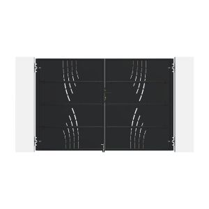 Puerta nali veleta acero negro 3m alt.200cm + motor ranger