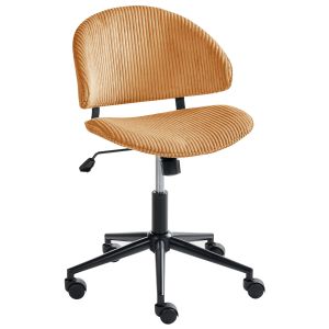Silla de oficina kiana pana naranja