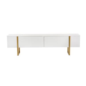 Mueble para la tele de madera <<serenity>> - 180 x 29 x 50 cm - blanco