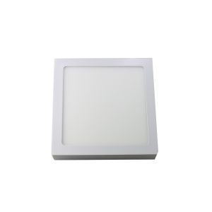 Downlight LED 18w luz tono frío 6000k, cuadrado de superficie. Color blanco