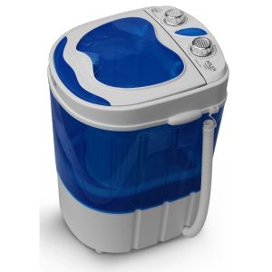Mini lavadora centrifugadora portátil, 3kg la adler ad8051 blanco/azul 150w