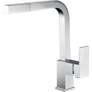 Grifo monomando de cocina con teLEDucha extraíble cromo
