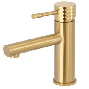 Valaz grifo de lavabo  monomando acabado maneta luxury dorado cepillado